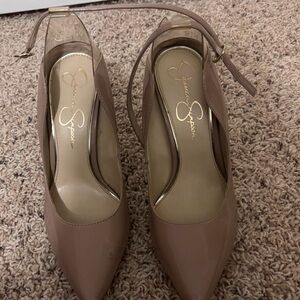 Nude Jessica Simpson pumps.